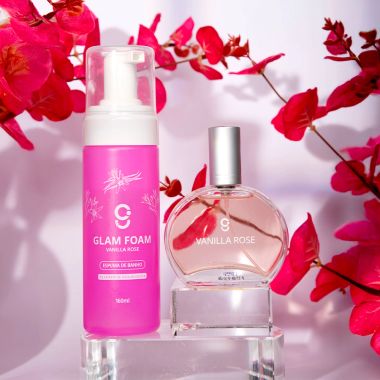 Kit Foam + Deo Colônia Vanilla Rose Glam Beauty 50ml