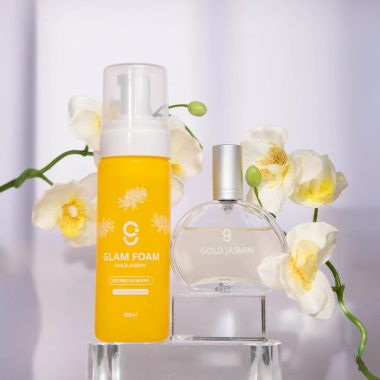 Kit Foam + Deo Colônia Gold Jasmin Glam Beauty 50ml