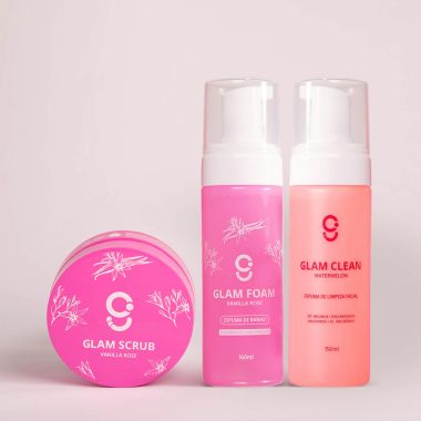 Kit Limpeza Rosto e Corpo Glam Beauty