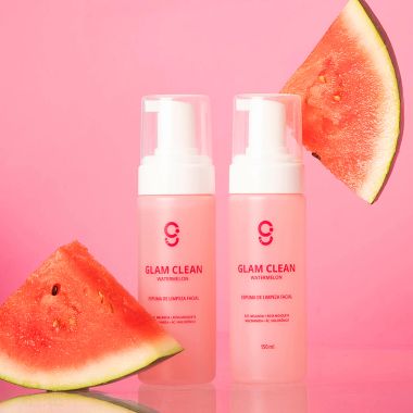 Dupla de Espumas Glam Clean Watermelon Glam Beauty