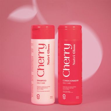 Kit Fios Soltinhos Cherry Nutri Gloss Glam Beauty