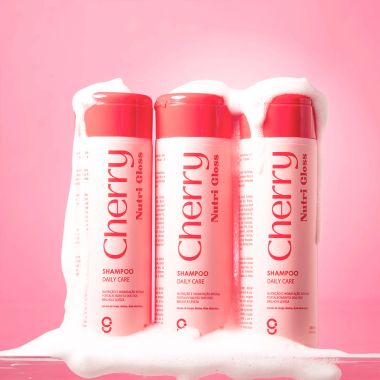 Trio Shampoo Cherry Nutri Gloss Glam Beauty