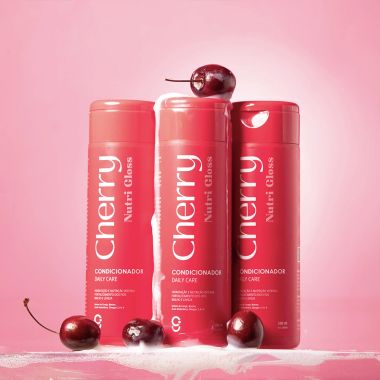 Trio Condicionador Cherry Nutri Gloss Glam Beauty