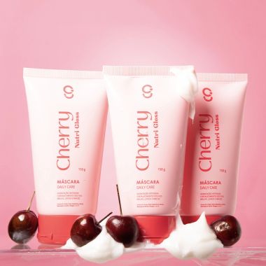 Trio Máscara Capilar Cherry Nutri Gloss Glam Beauty
