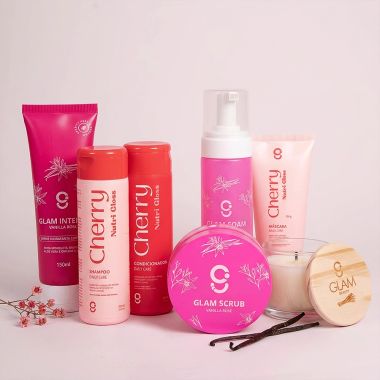 Kit Banho Premium Vanilla Cherry Glam Beauty