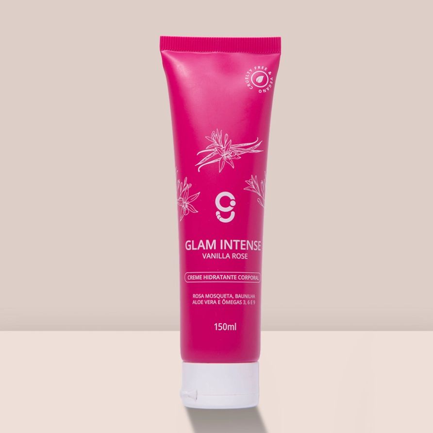 Creme Hidratante Corporal Glam Intense Vanilla Rose 150ml 2