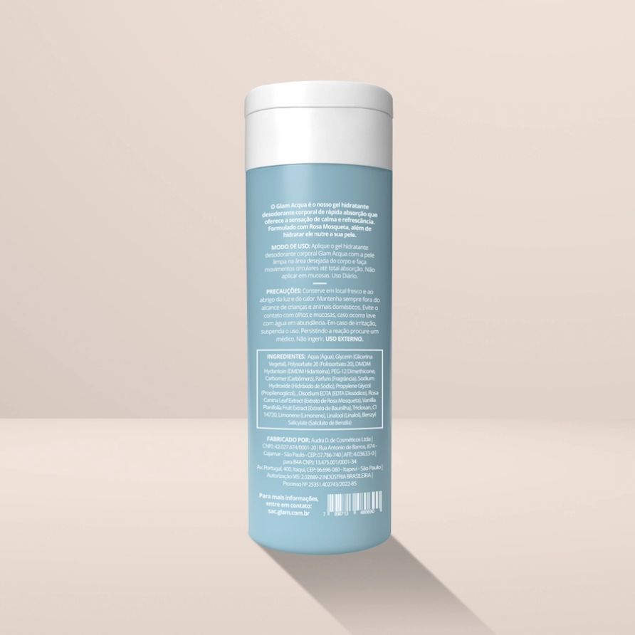 Gel Hidratante Corporal Glam Beauty Glam Acqua 200ml 2