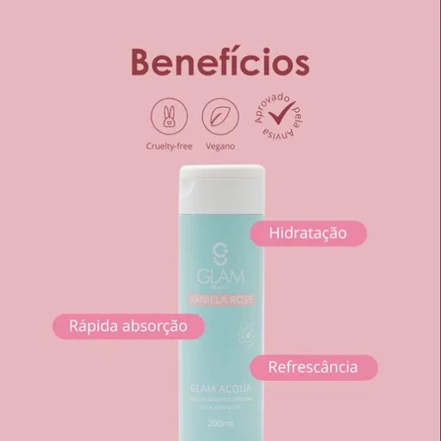Gel Hidratante Corporal Glam Beauty Glam Acqua 200ml 3