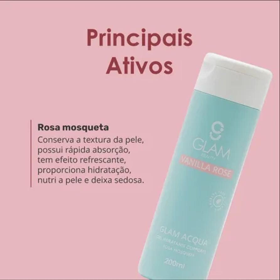 Gel Hidratante Corporal Glam Beauty Glam Acqua 200ml 4