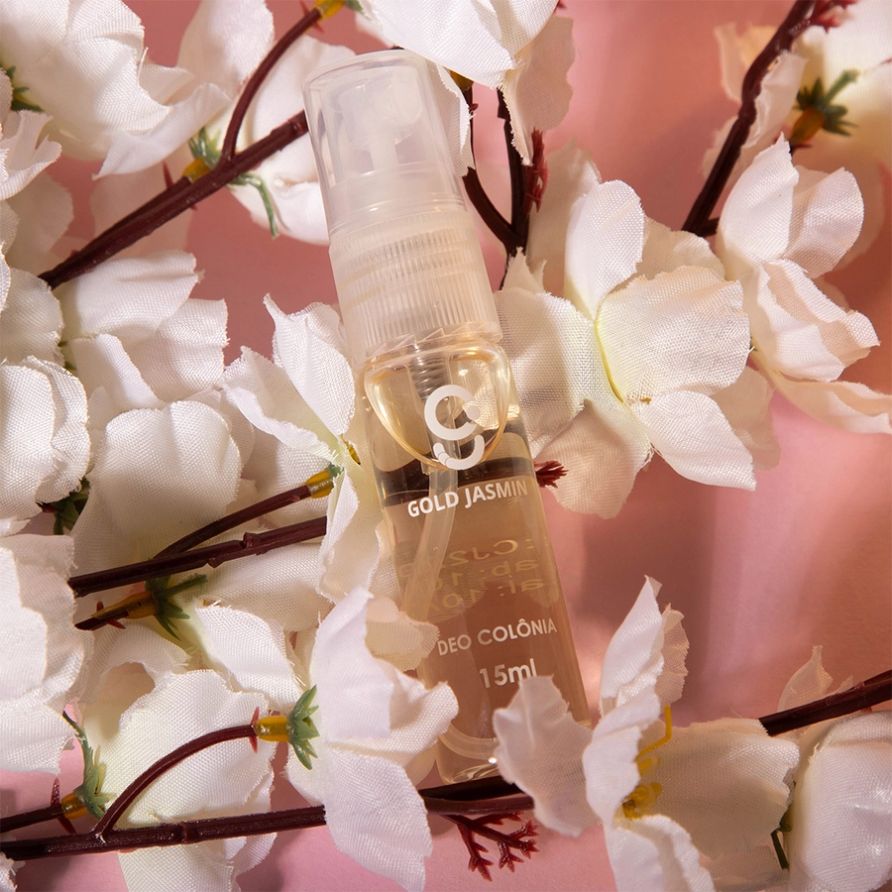 Deo Colônia Gold Jasmin Glam Beauty 15ml 2