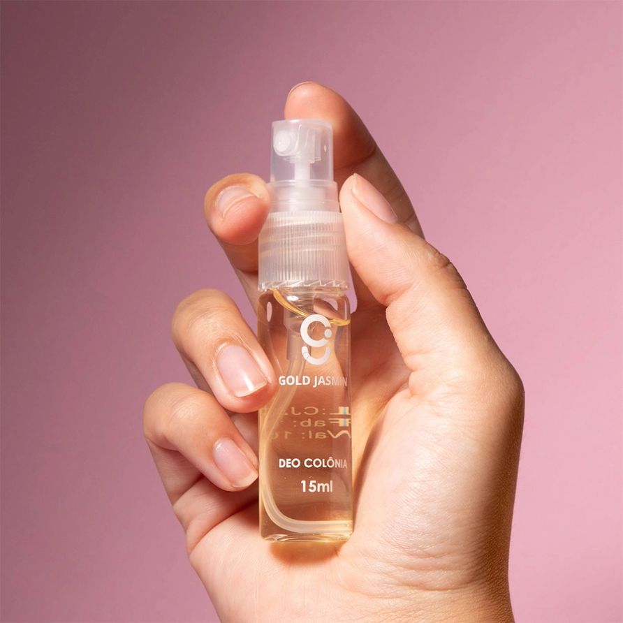 Deo Colônia Gold Jasmin Glam Beauty 15ml 3