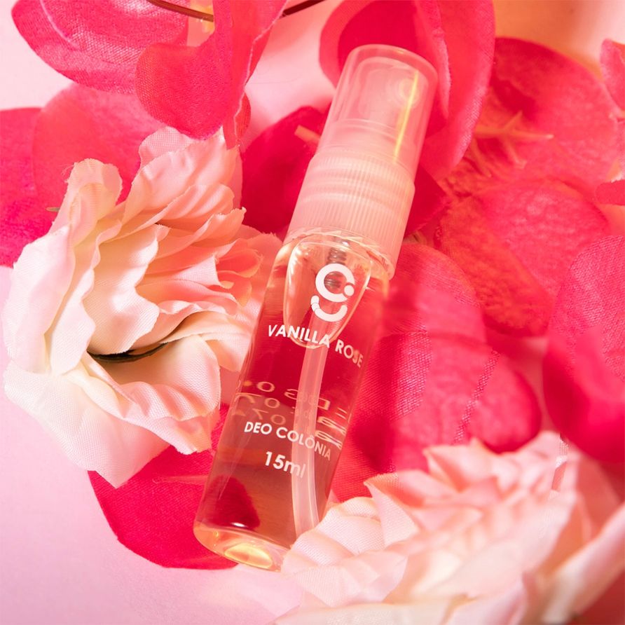 Deo Colônia Vanilla Rose Glam Beauty 15ml 2