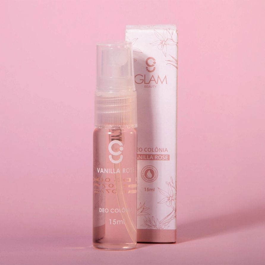 Deo Colônia Vanilla Rose Glam Beauty 15ml 4