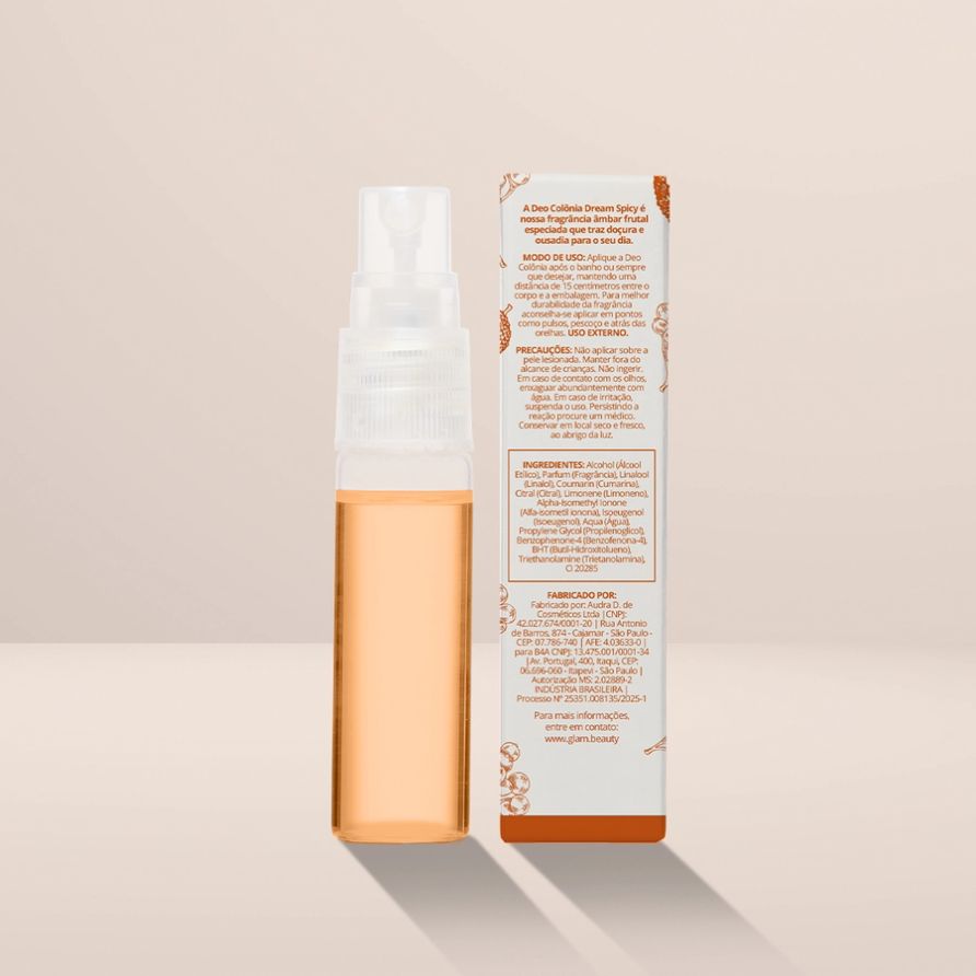 Deo Colônia Dream Spicy Glam Beauty 15ml 4