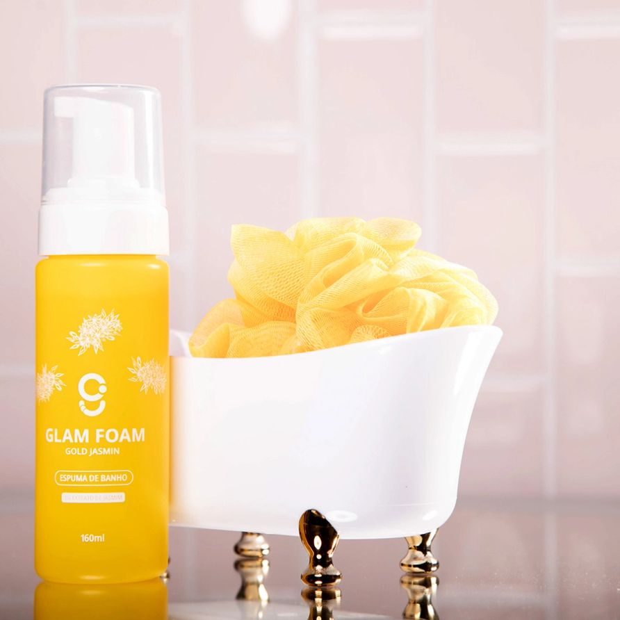 Espuma de Banho Glam Beauty Glam Foam Gold Jasmin 160ml 3