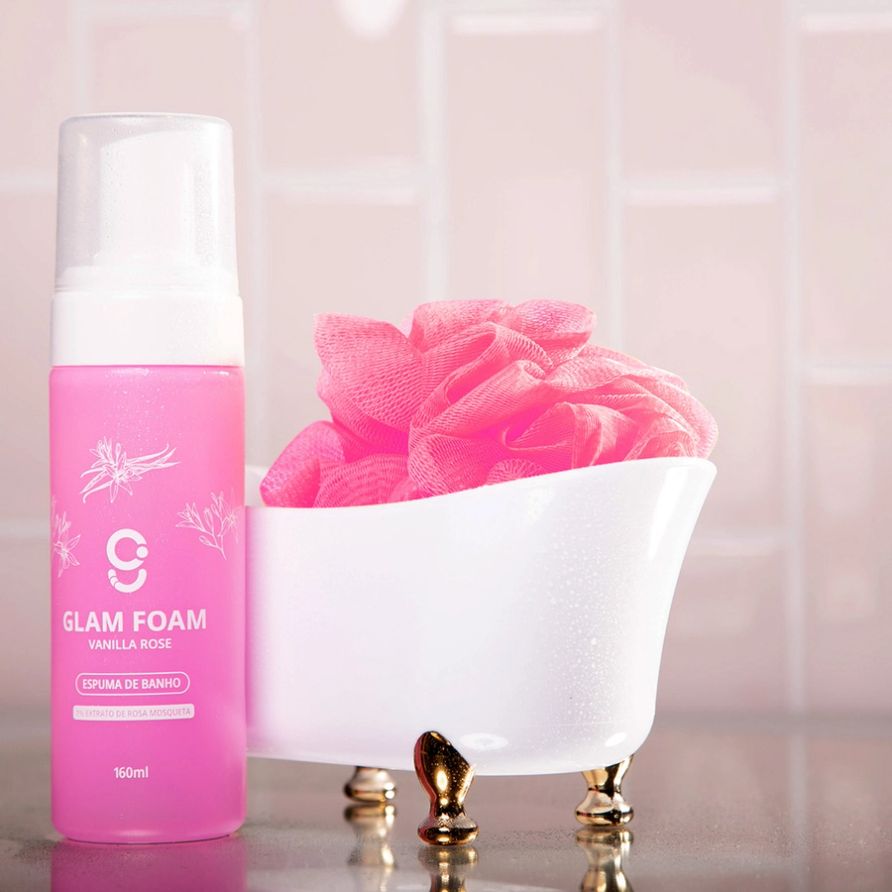 Espuma de Banho Glam Beauty Glam Foam Vanilla Rose 160ml 3