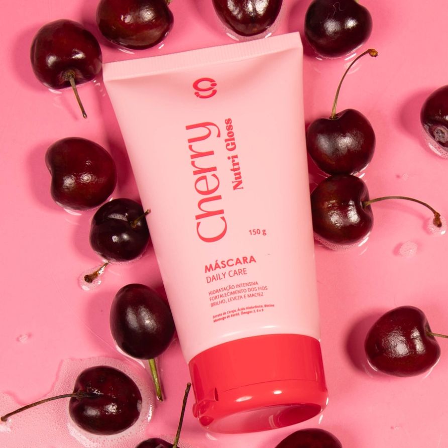 Máscara Capilar Cherry Nutri Gloss Glam Beauty 150g 2