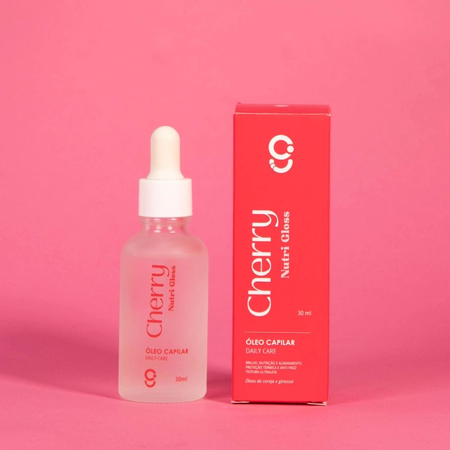 Óleo Capilar Cherry Nutri Gloss Glam Beauty 30ml 4