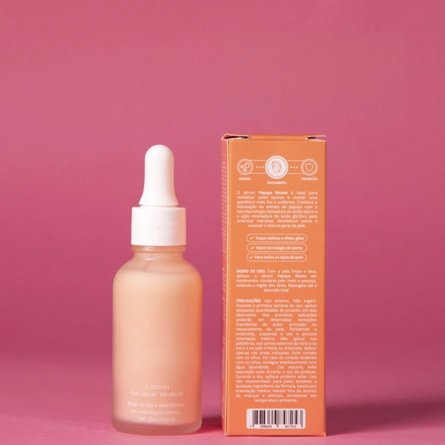 Sérum Papaya Renew Glam Beauty 30ml 9
