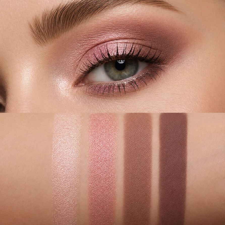 Paleta de Sombras Glam Beauty Rose Neutrals 14g 3