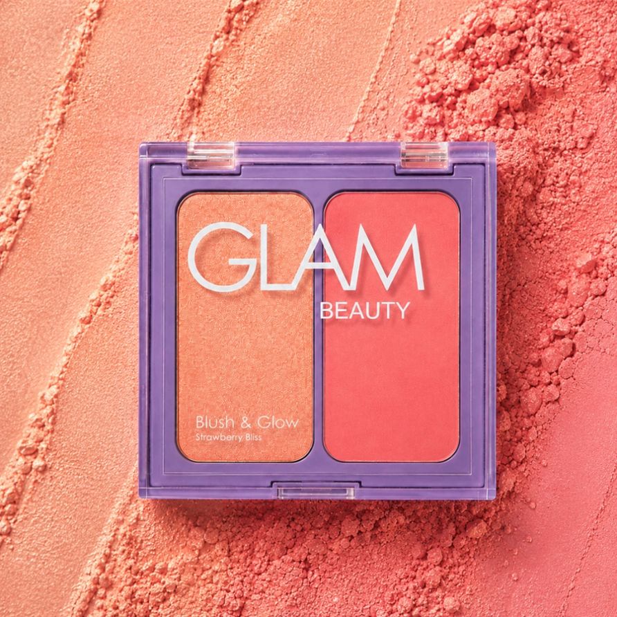 Duo Blush & Glow Glam Beauty Strawberry Bliss 14g 2