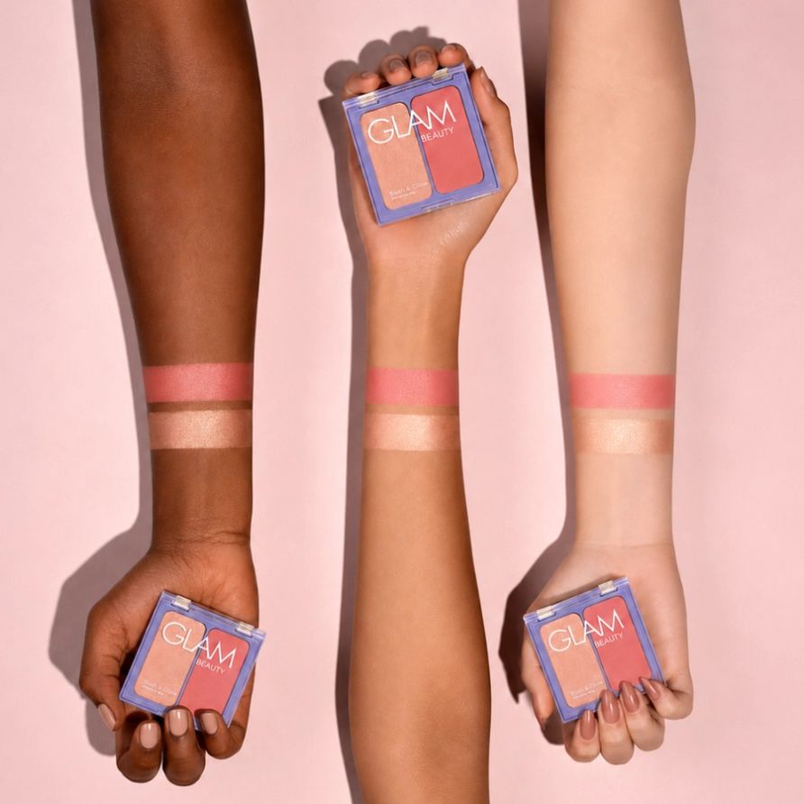 Duo Blush & Glow Glam Beauty Strawberry Bliss 14g 4