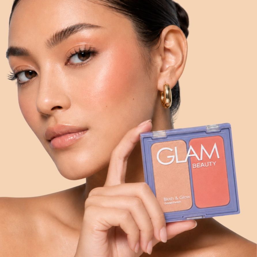 Duo Blush & Glow Glam Beauty Golden Peach 14g 3