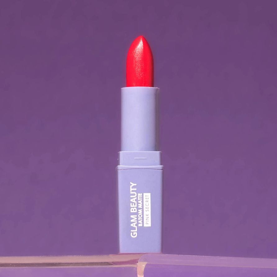 Batom Bala Glam Beauty Pink Secret 2