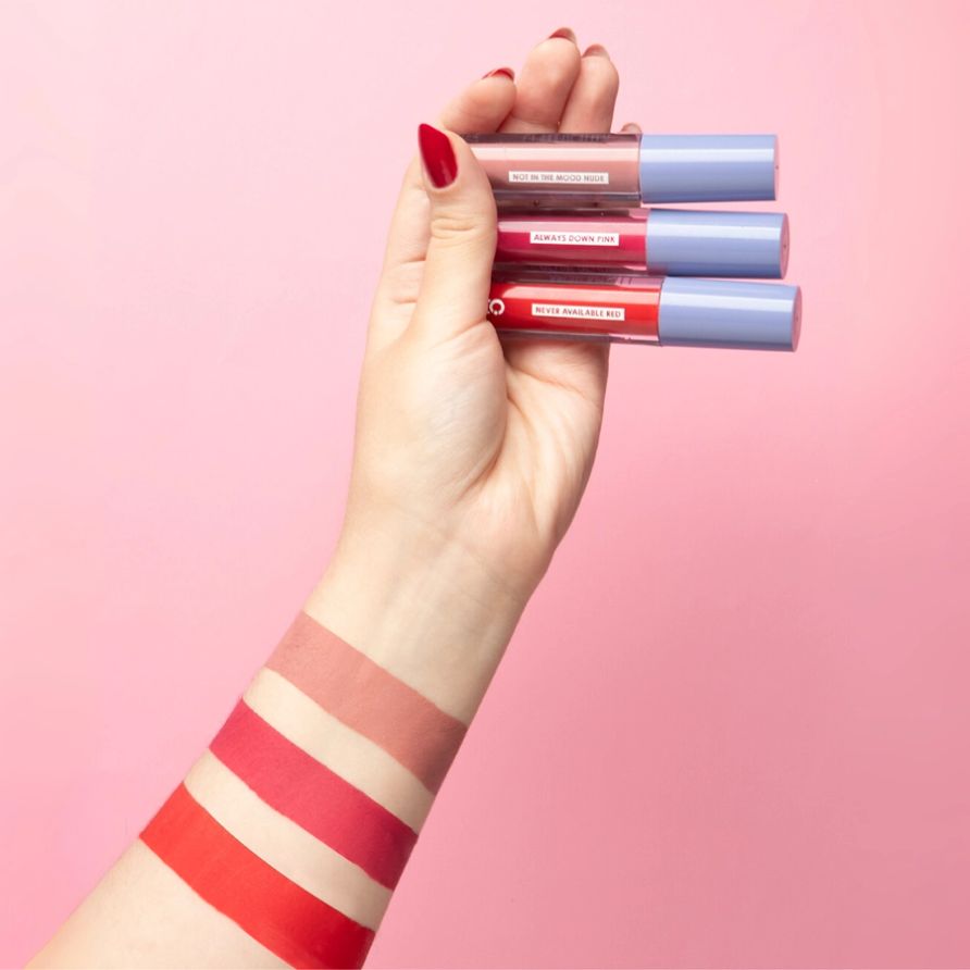 Batom Matte Líquido Glam Beauty Never Available Red 4ml 5
