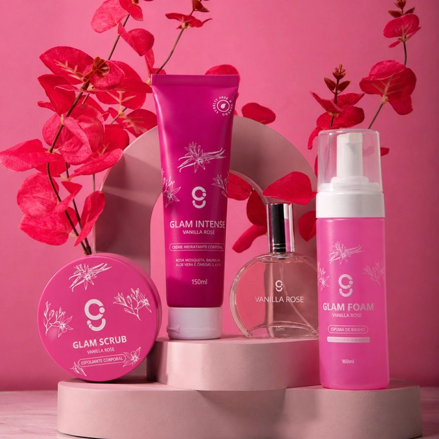 Kit Ritual Completo Vanilla Rose Glam Beauty 7