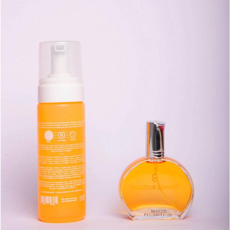 Kit Foam + Deo Colônia Orange Blossom Glam Beauty 50ml 3