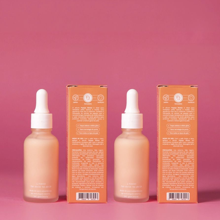 Dupla Sérum Papaya Renew Glam Beauty 9