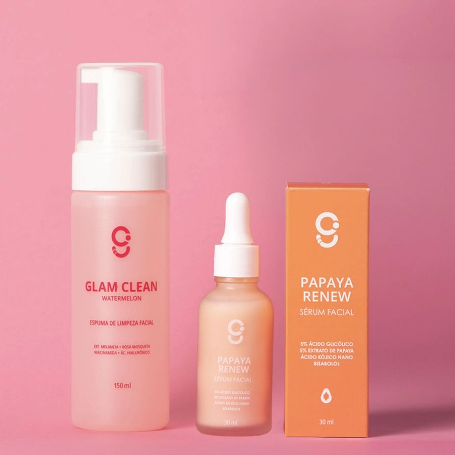 Dupla Glam Clean + Papaya Renew Glam Beauty 2