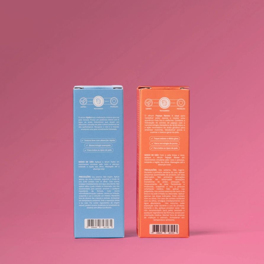 Dupla Sérum Papaya Renew + Hydra Glam Beauty 5