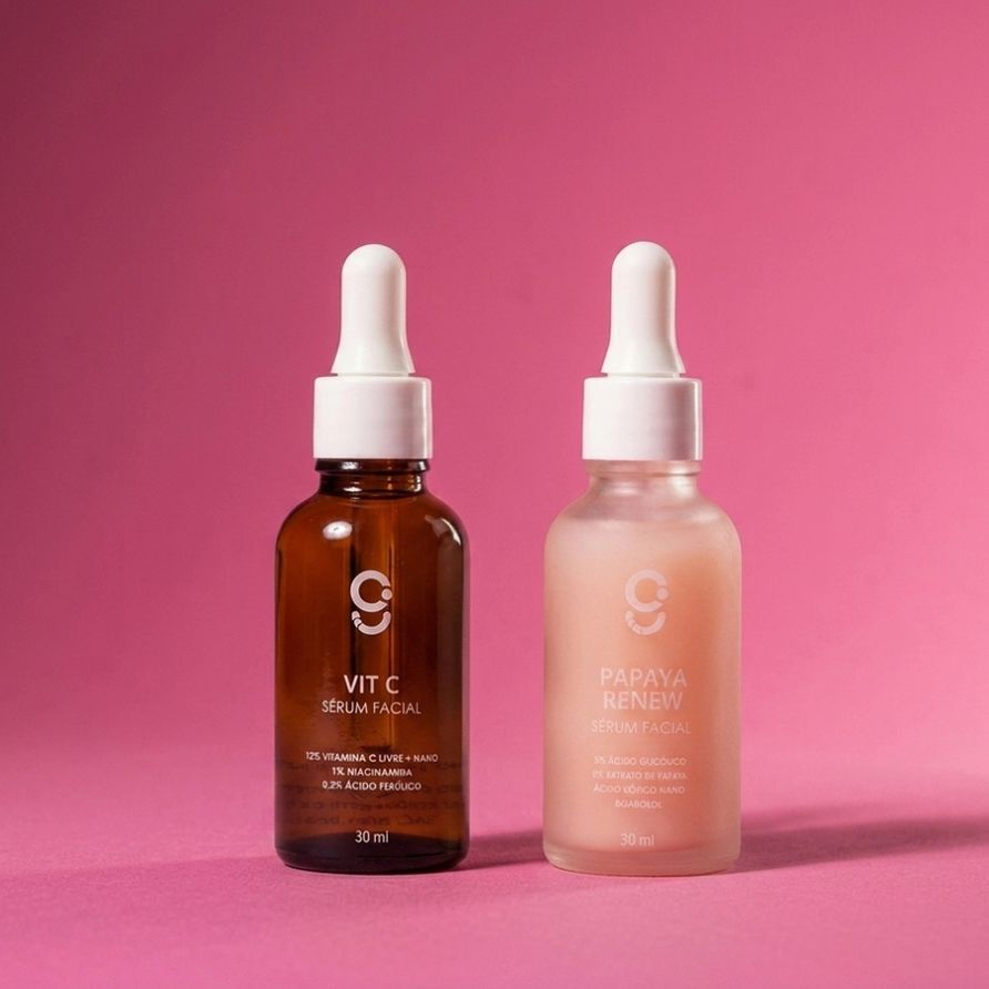 Dupla Sérum Papaya Renew + Vit C Glam Beauty 2