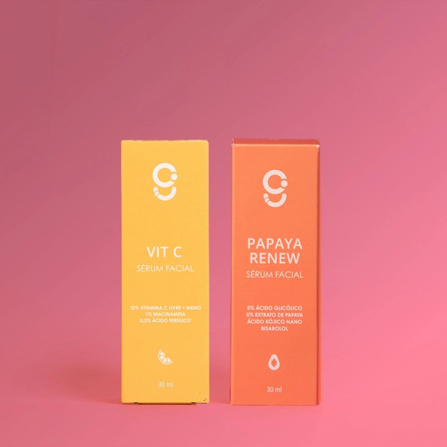 Dupla Sérum Papaya Renew + Vit C Glam Beauty 4