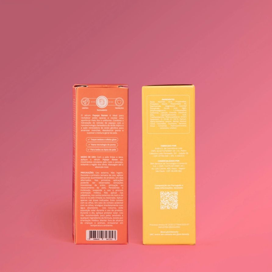 Dupla Sérum Papaya Renew + Vit C Glam Beauty 5