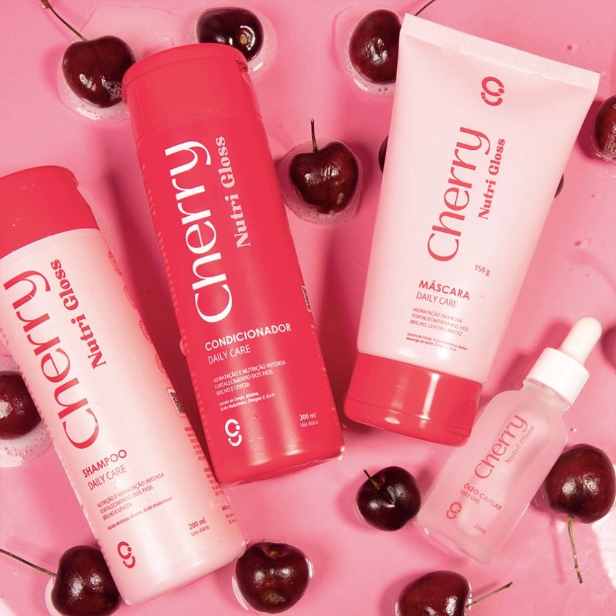 Kit Ritual Capilar Cherry Nutri Gloss Glam Beauty 3