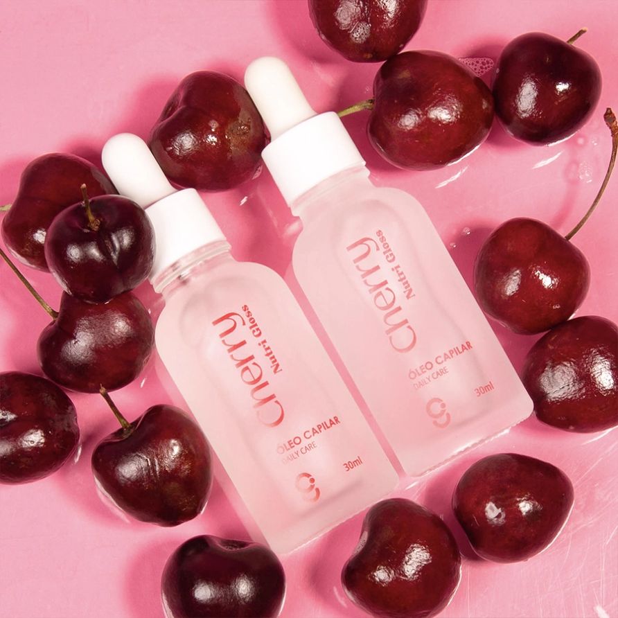 Dupla Óleo Capilar Cherry Nutri Gloss Glam Beauty 2