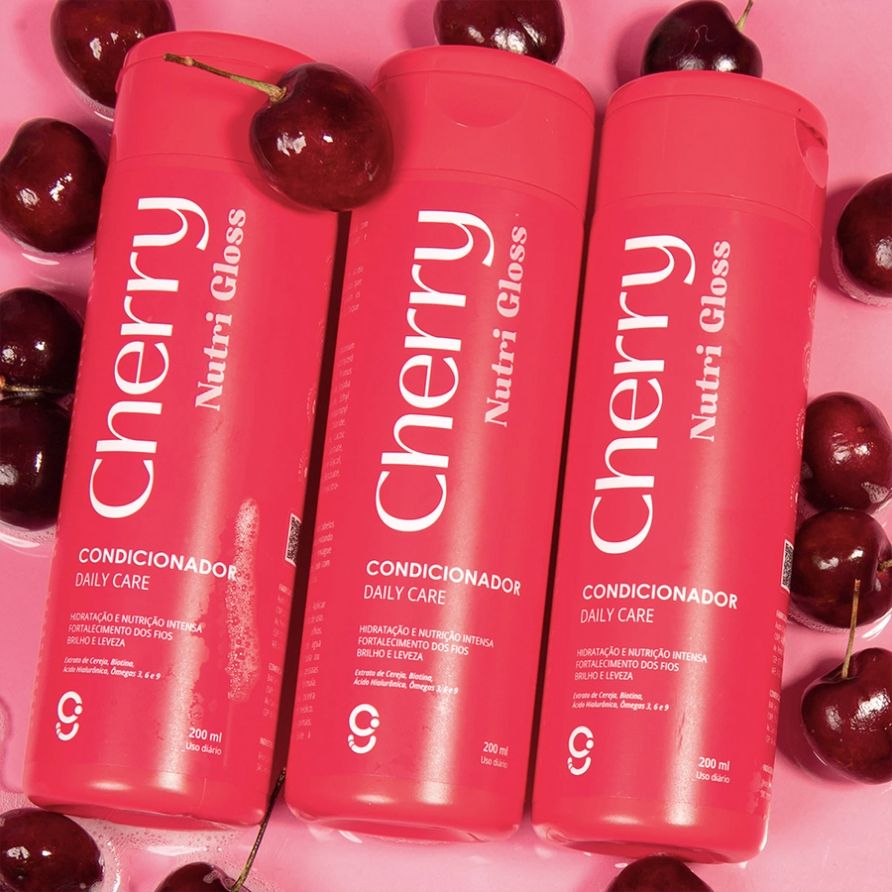 Trio Condicionador Cherry Nutri Gloss Glam Beauty 2