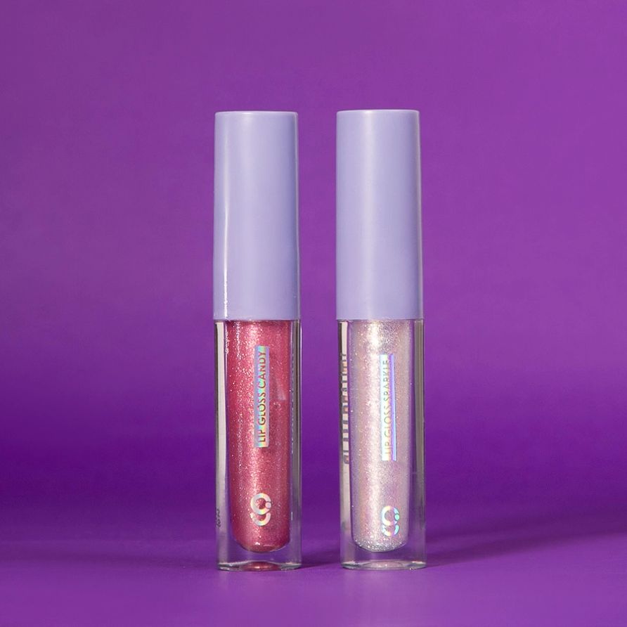 Dupla Lip Gloss Candy + Sparkle Glam Beauty 8