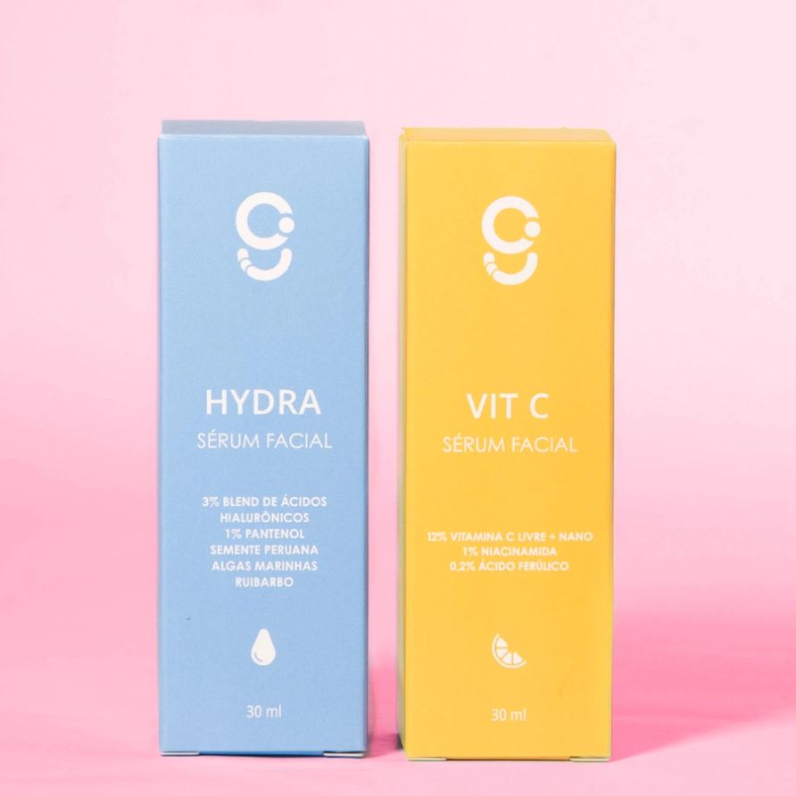 Dupla Sérum Hydra + Vit C Glam Beauty 5