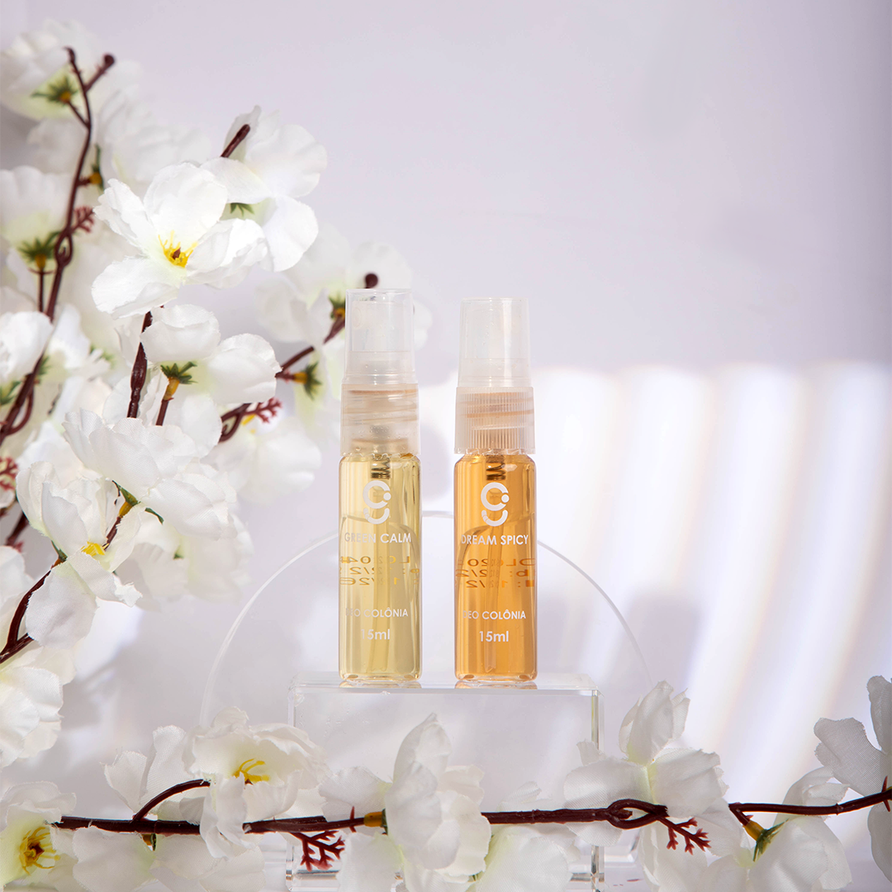 Dupla Deo Colônias Green Calm + Dream Spicy 15ml Glam Beauty 2